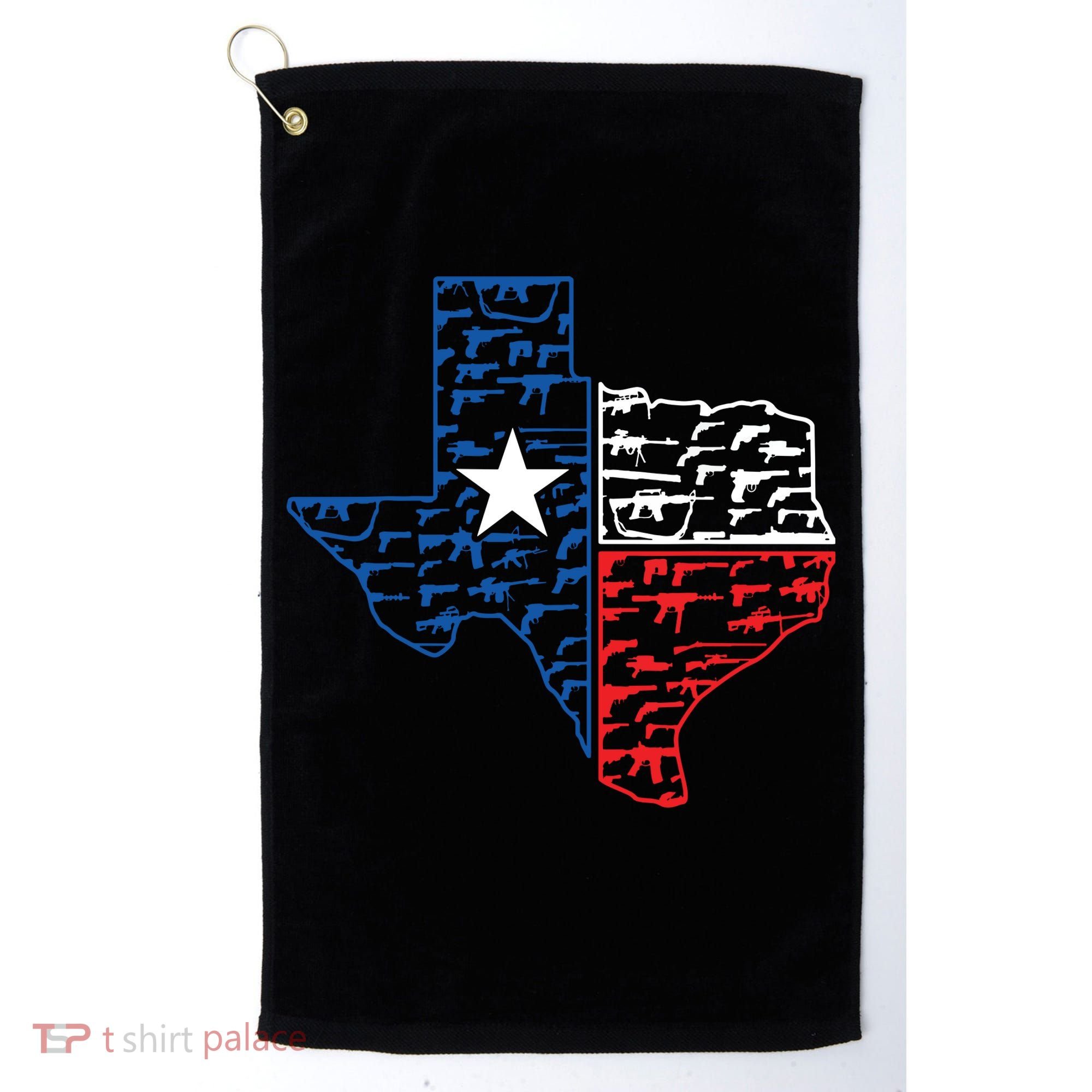 Usa Guns Patriotic Texan America Texas Golf Towel