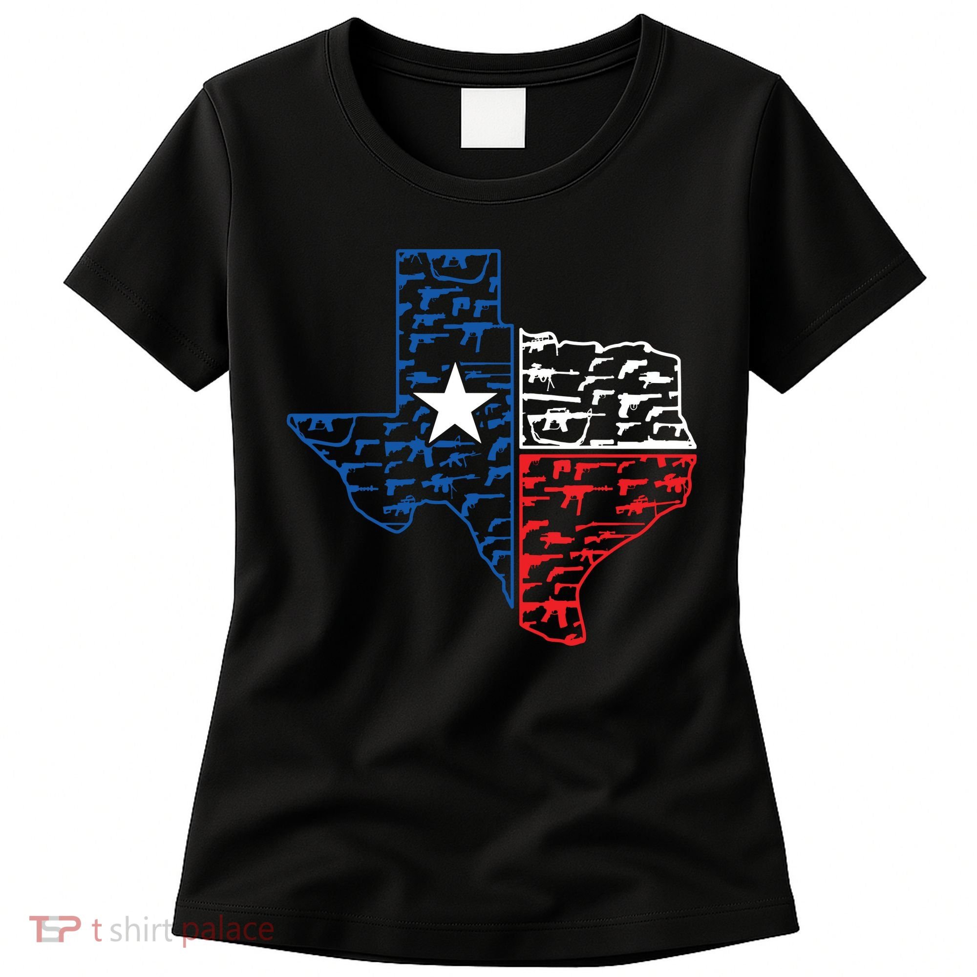 Usa Guns Patriotic Texan America Texas Women's T-Shirt