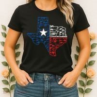 Usa Guns Patriotic Texan America Texas Women's T-Shirt thumb 2