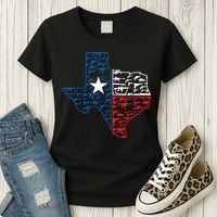 Usa Guns Patriotic Texan America Texas Women's T-Shirt thumb 3