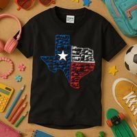 Usa Guns Patriotic Texan America Texas Kids T-Shirt thumb 3