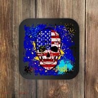 USA Grunge Skull Coaster thumb 0