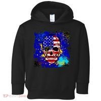 USA Grunge Skull Toddler Hoodie thumb 0