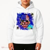 USA Grunge Skull Hoodie thumb 2