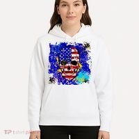 USA Grunge Skull Hoodie thumb 5