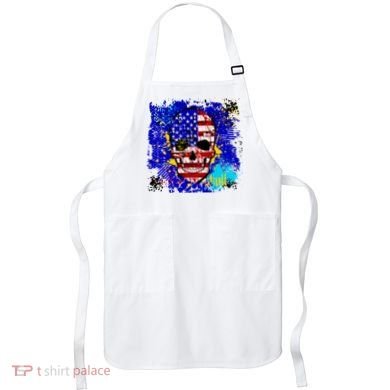 USA Grunge Skull Apron