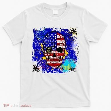 USA Grunge Skull T-Shirt