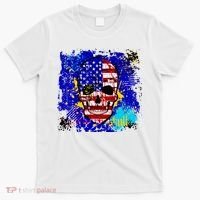 USA Grunge Skull T-Shirt thumb 0