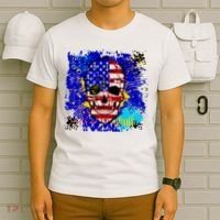 USA Grunge Skull T-Shirt thumb 6