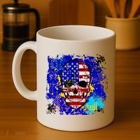 USA Grunge Skull Coffee Mug thumb 4