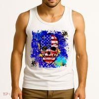 USA Grunge Skull Tank Top thumb 3