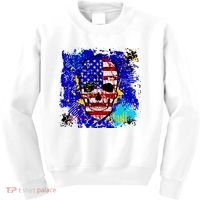 USA Grunge Skull Kids Sweatshirt thumb 0