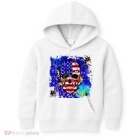 USA Grunge Skull Kids Hoodie thumb 0