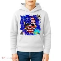 USA Grunge Skull Kids Hoodie thumb 4