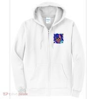 USA Grunge Skull Full Zip Hoodie thumb 0