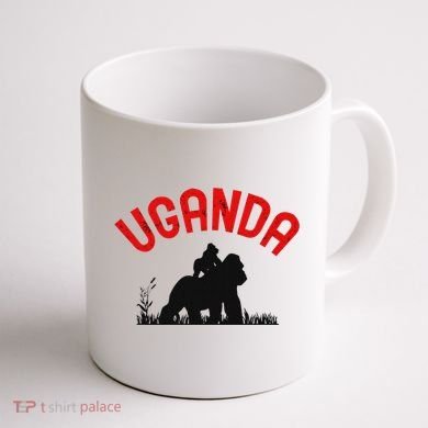 Uganda Gorilla Safari Gift Coffee Mug back
