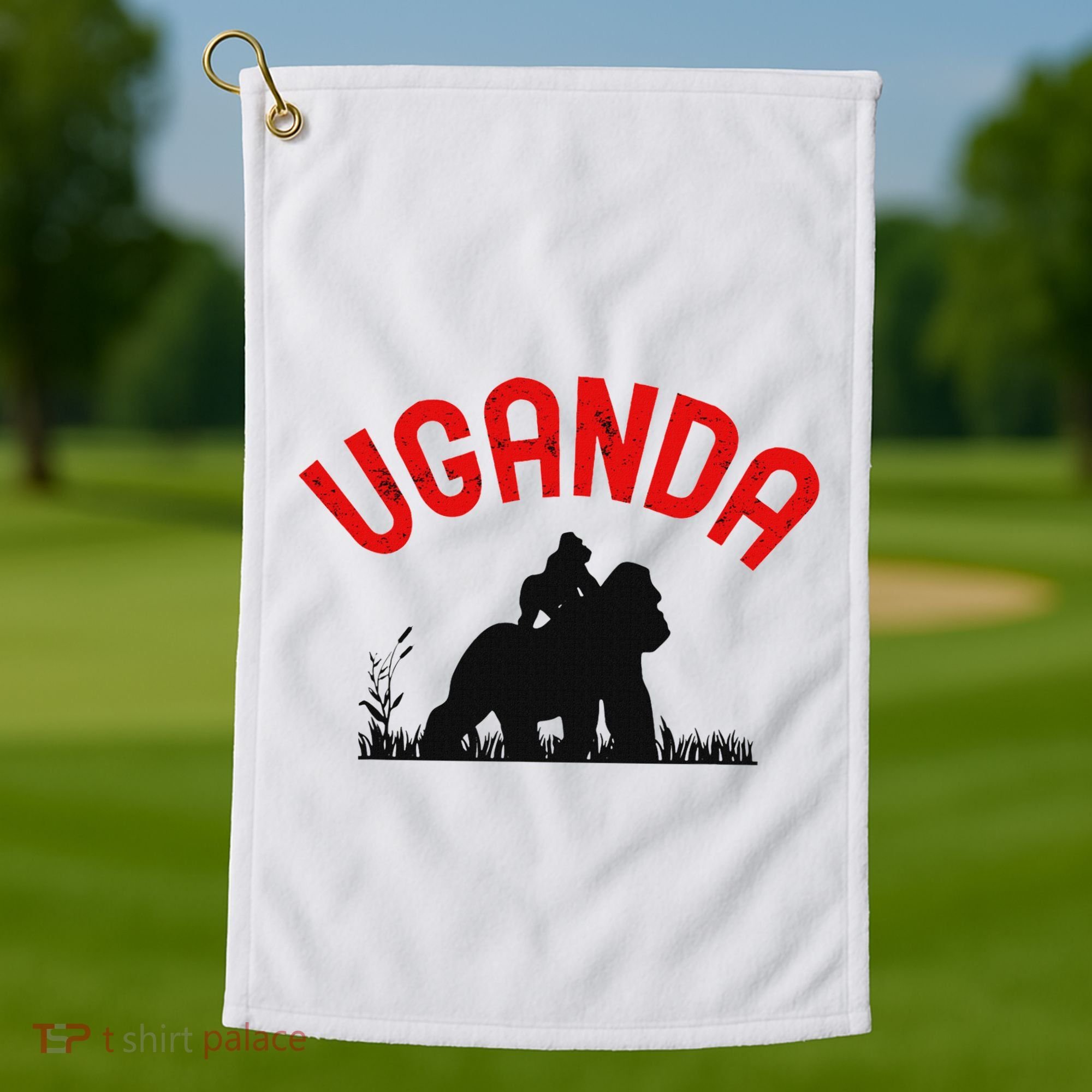 Uganda Gorilla Safari Gift Golf Towel