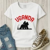 Uganda Gorilla Safari Gift Women's T-Shirt thumb 3
