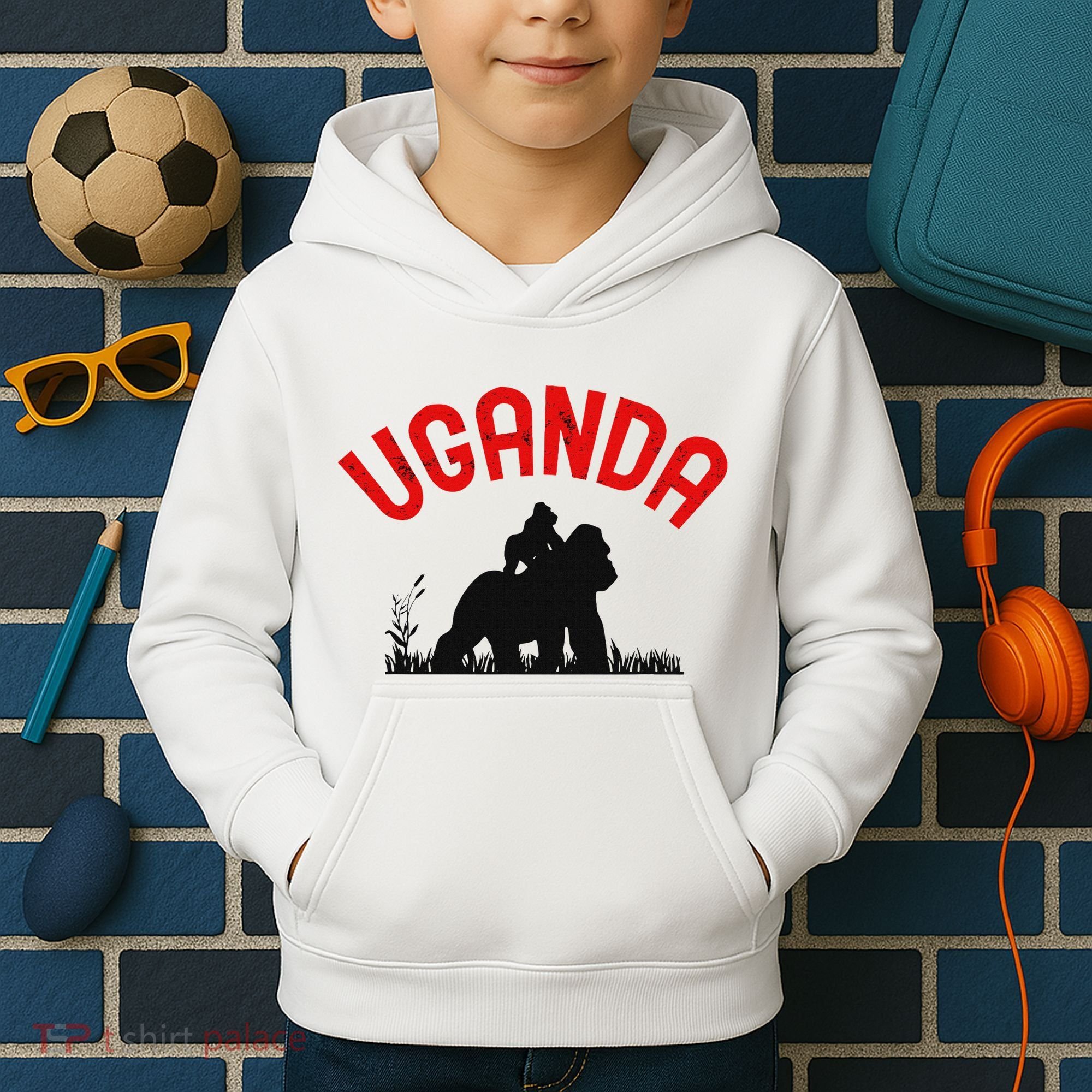 Uganda Gorilla Safari Gift Kids Hoodie