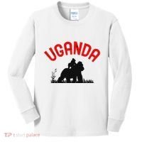 Uganda Gorilla Safari Gift Kids Long Sleeve Shirt thumb 0