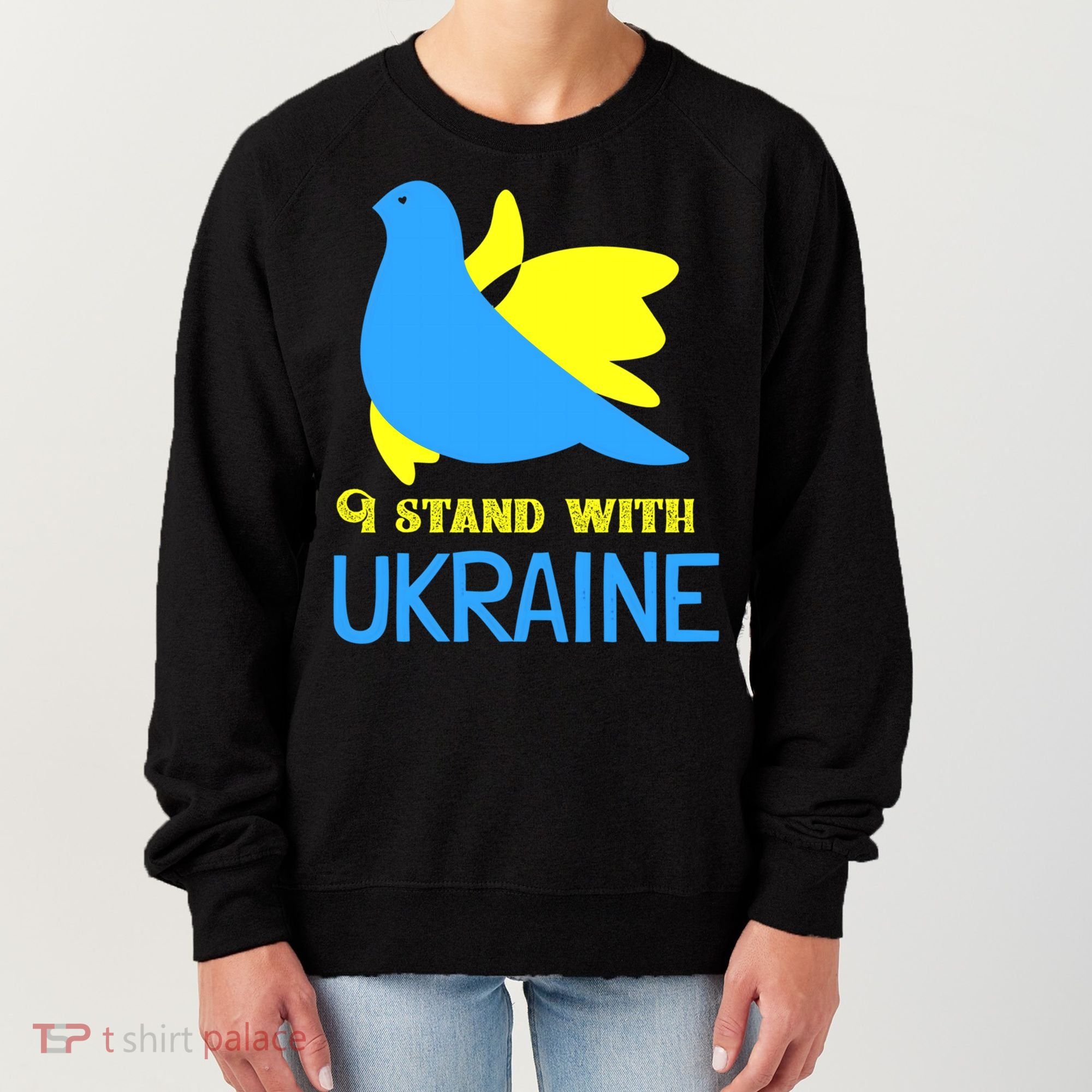 Ukrainian Gift Support Ukrainian Flag I Stand With Ukraine Gift Women's Sweatshirt