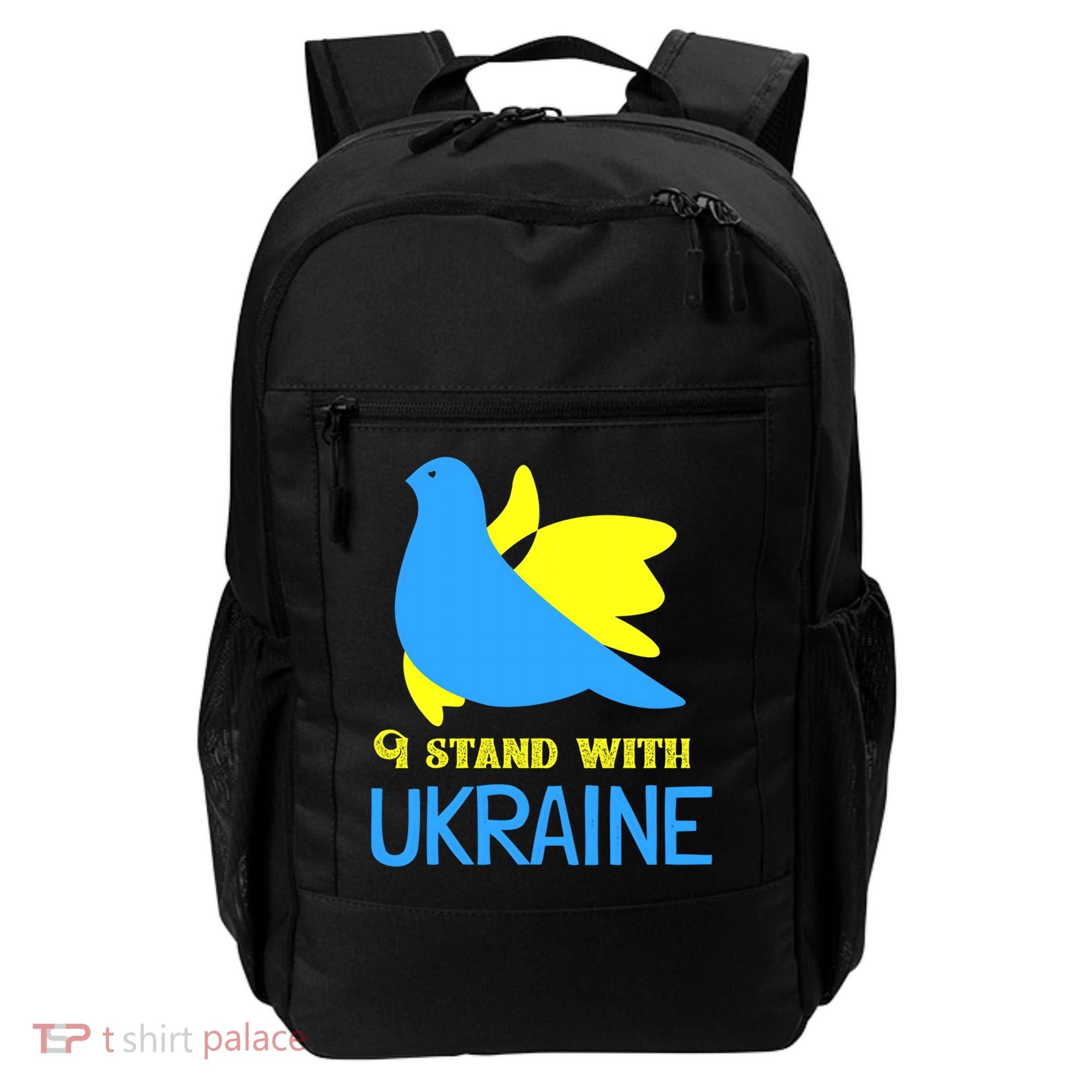Ukrainian Gift Support Ukrainian Flag I Stand With Ukraine Gift Backpack