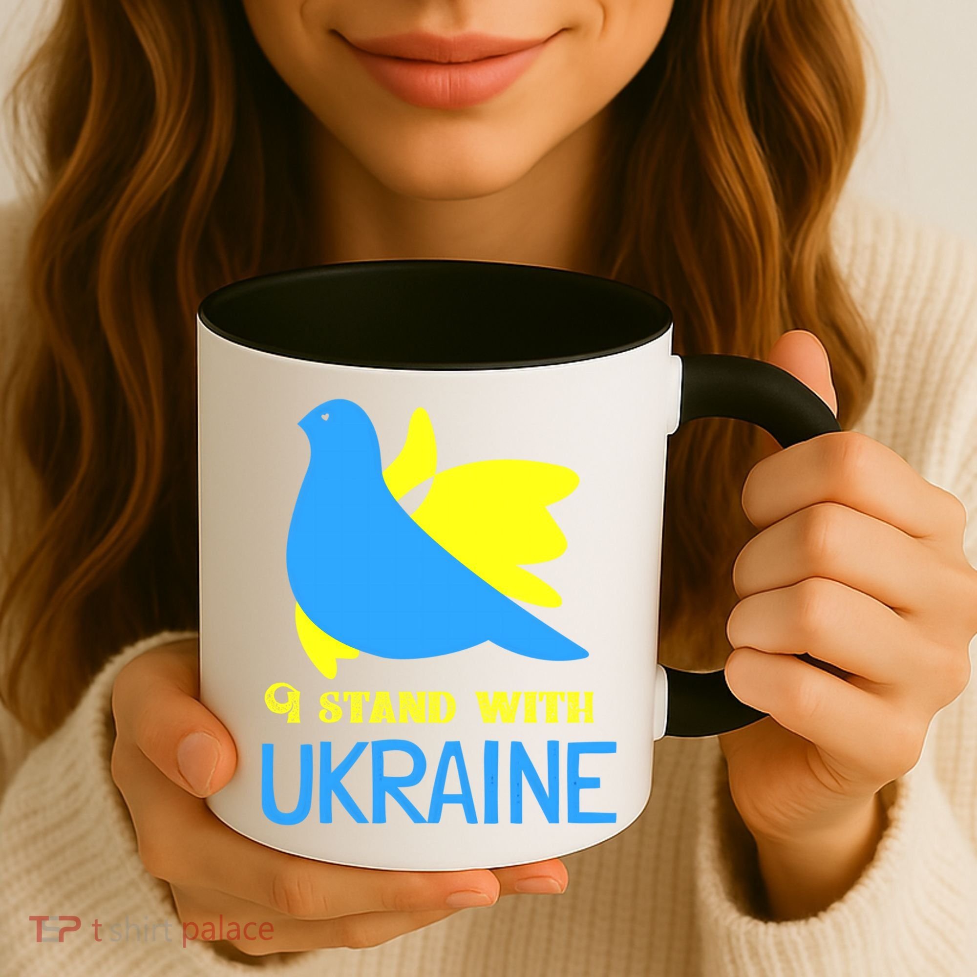 Ukrainian Gift Support Ukrainian Flag I Stand With Ukraine Gift Coffee Mug