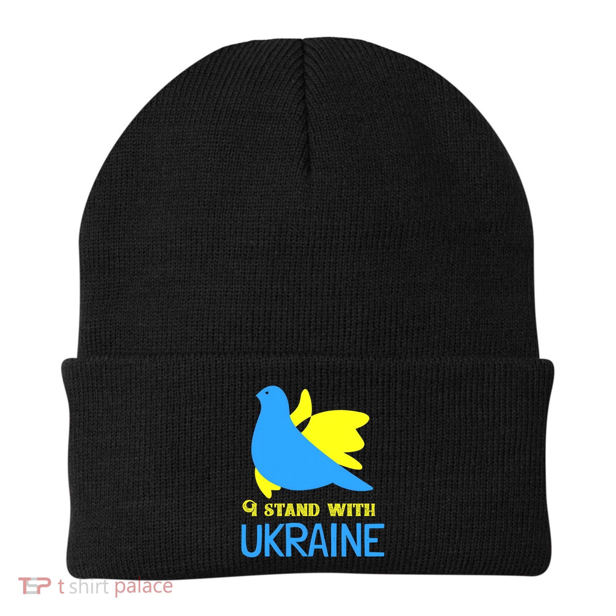 Ukrainian Gift Support Ukrainian Flag I Stand With Ukraine Gift Beanie