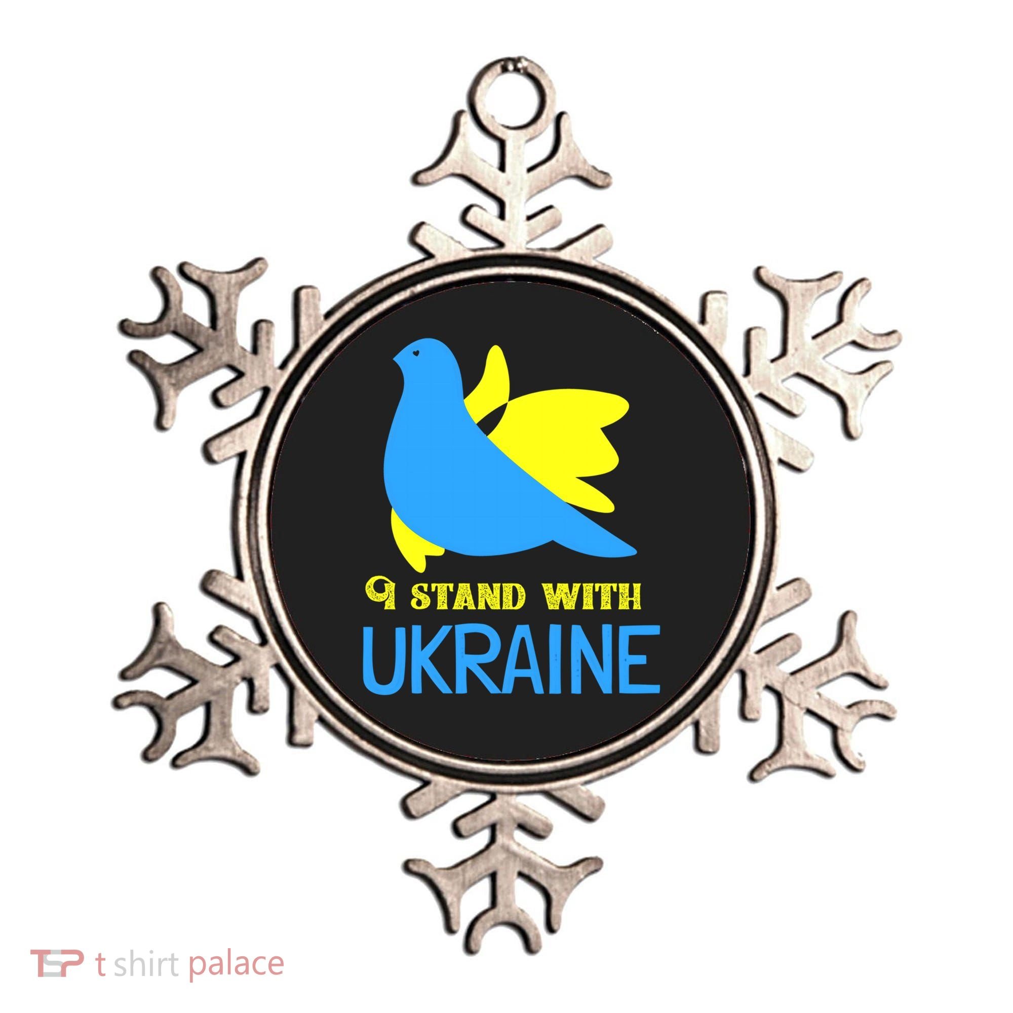 Ukrainian Gift Support Ukrainian Flag I Stand With Ukraine Gift Ornament