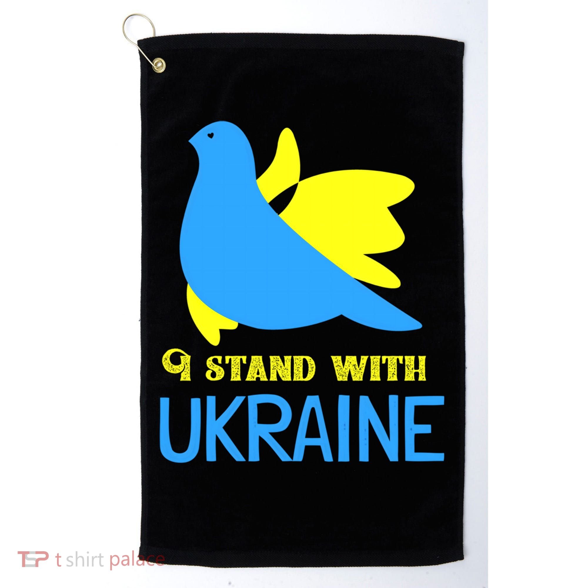 Ukrainian Gift Support Ukrainian Flag I Stand With Ukraine Gift Golf Towel