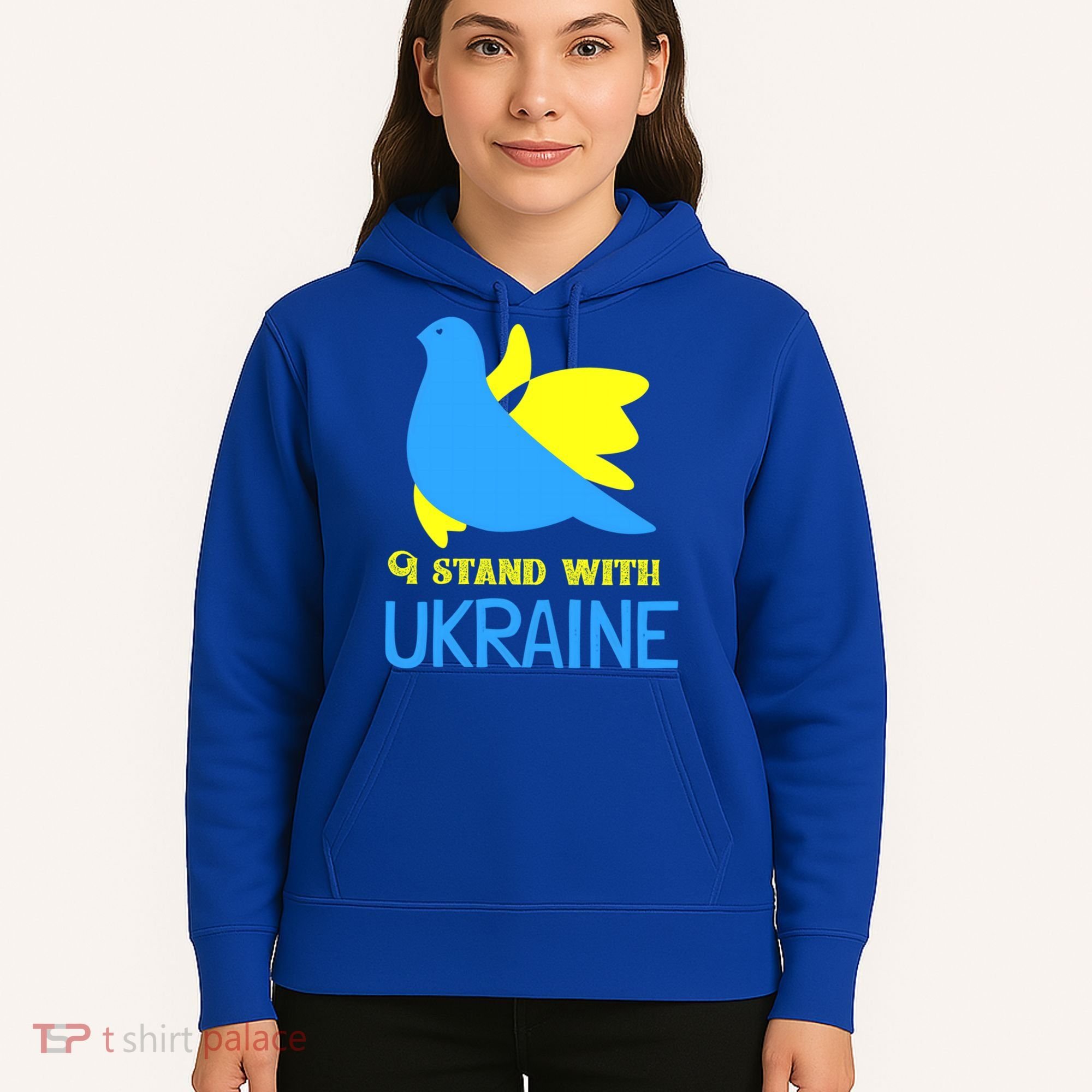 Ukrainian Gift Support Ukrainian Flag I Stand With Ukraine Gift Hoodie