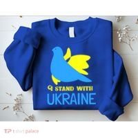 Ukrainian Gift Support Ukrainian Flag I Stand With Ukraine Gift Sweatshirt thumb 2