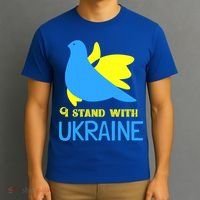 Ukrainian Gift Support Ukrainian Flag I Stand With Ukraine Gift T-Shirt thumb 3