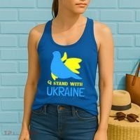 Ukrainian Gift Support Ukrainian Flag I Stand With Ukraine Gift Women's Tank Top thumb 2