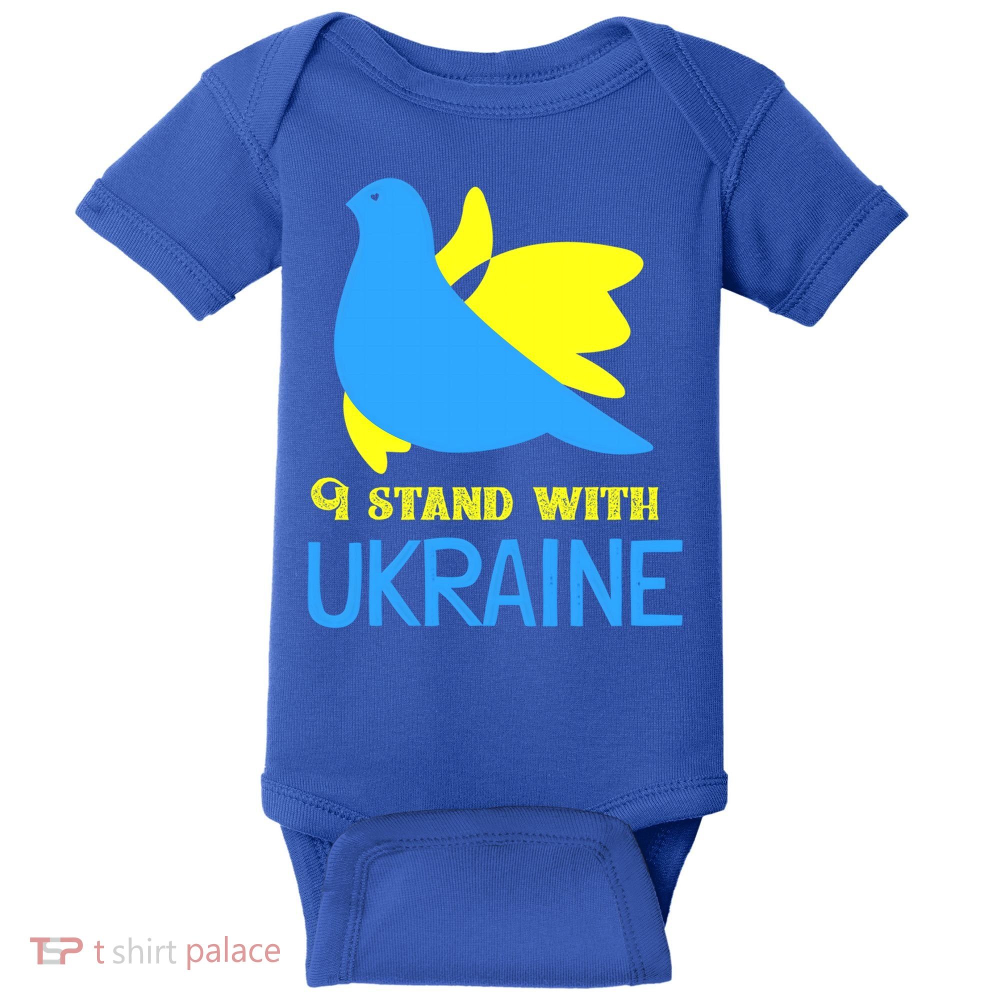 Ukrainian Gift Support Ukrainian Flag I Stand With Ukraine Gift Baby Bodysuit