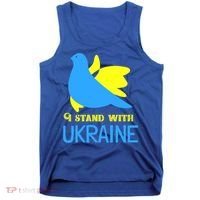 Ukrainian Gift Support Ukrainian Flag I Stand With Ukraine Gift Tank Top thumb 0