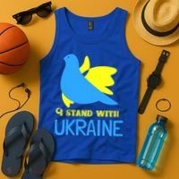 Ukrainian Gift Support Ukrainian Flag I Stand With Ukraine Gift Tank Top thumb 4