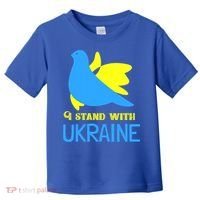 Ukrainian Gift Support Ukrainian Flag I Stand With Ukraine Gift Toddler T-Shirt thumb 0