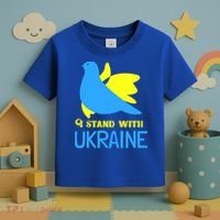 Ukrainian Gift Support Ukrainian Flag I Stand With Ukraine Gift Toddler T-Shirt thumb 3
