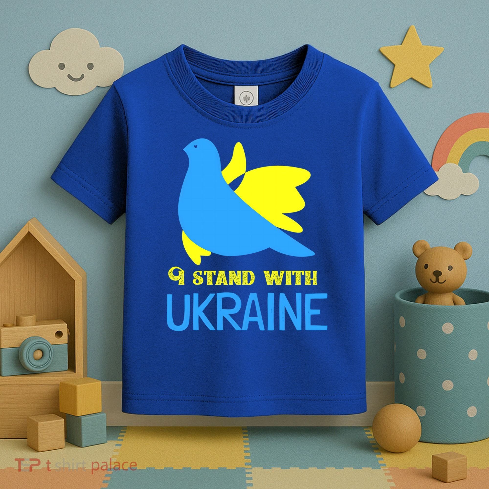 Ukrainian Gift Support Ukrainian Flag I Stand With Ukraine Gift Toddler T-Shirt