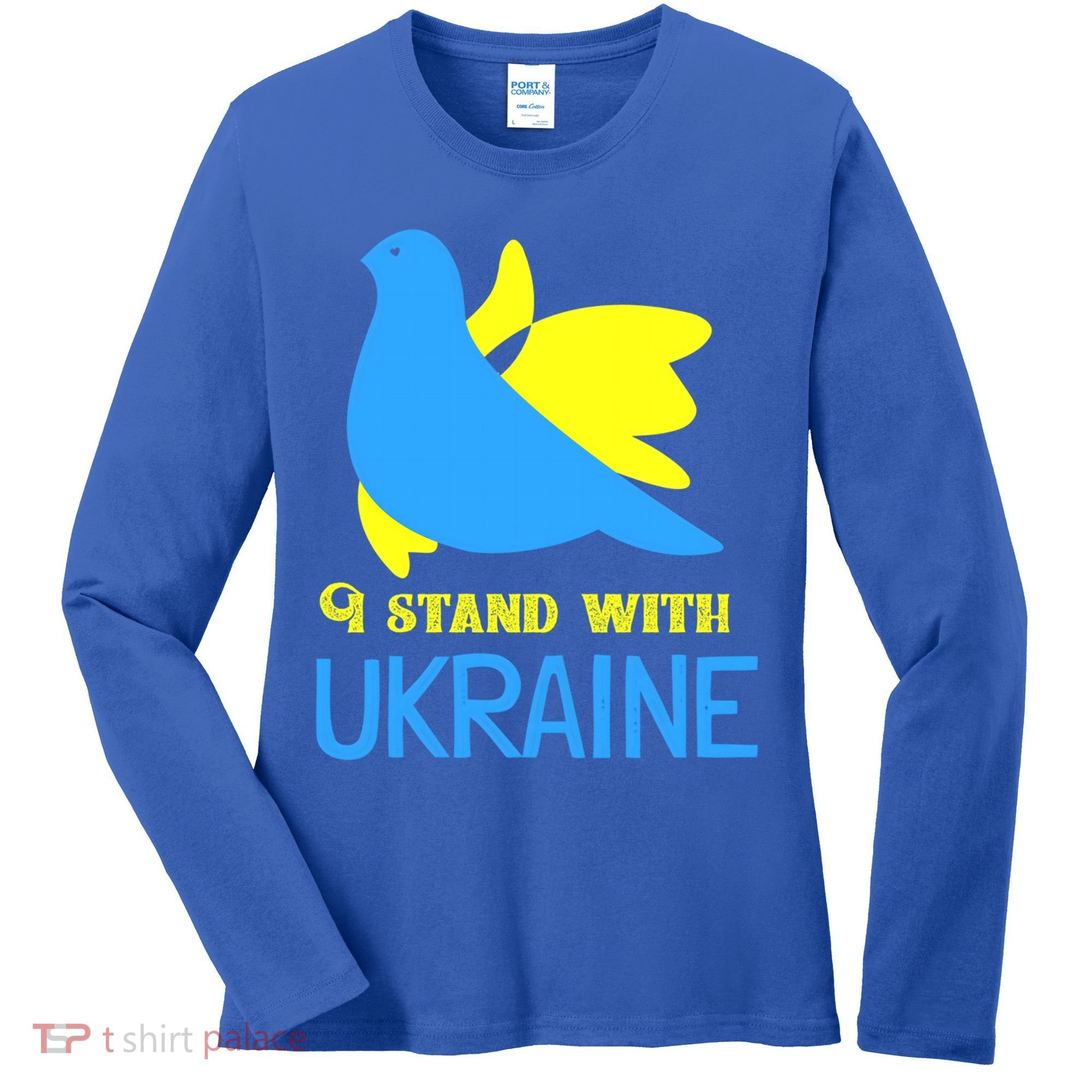 Ukrainian Gift Support Ukrainian Flag I Stand With Ukraine Gift Women's Long Sleeve Shirt