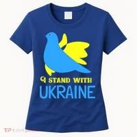Ukrainian Gift Support Ukrainian Flag I Stand With Ukraine Gift Women's T-Shirt thumb 0