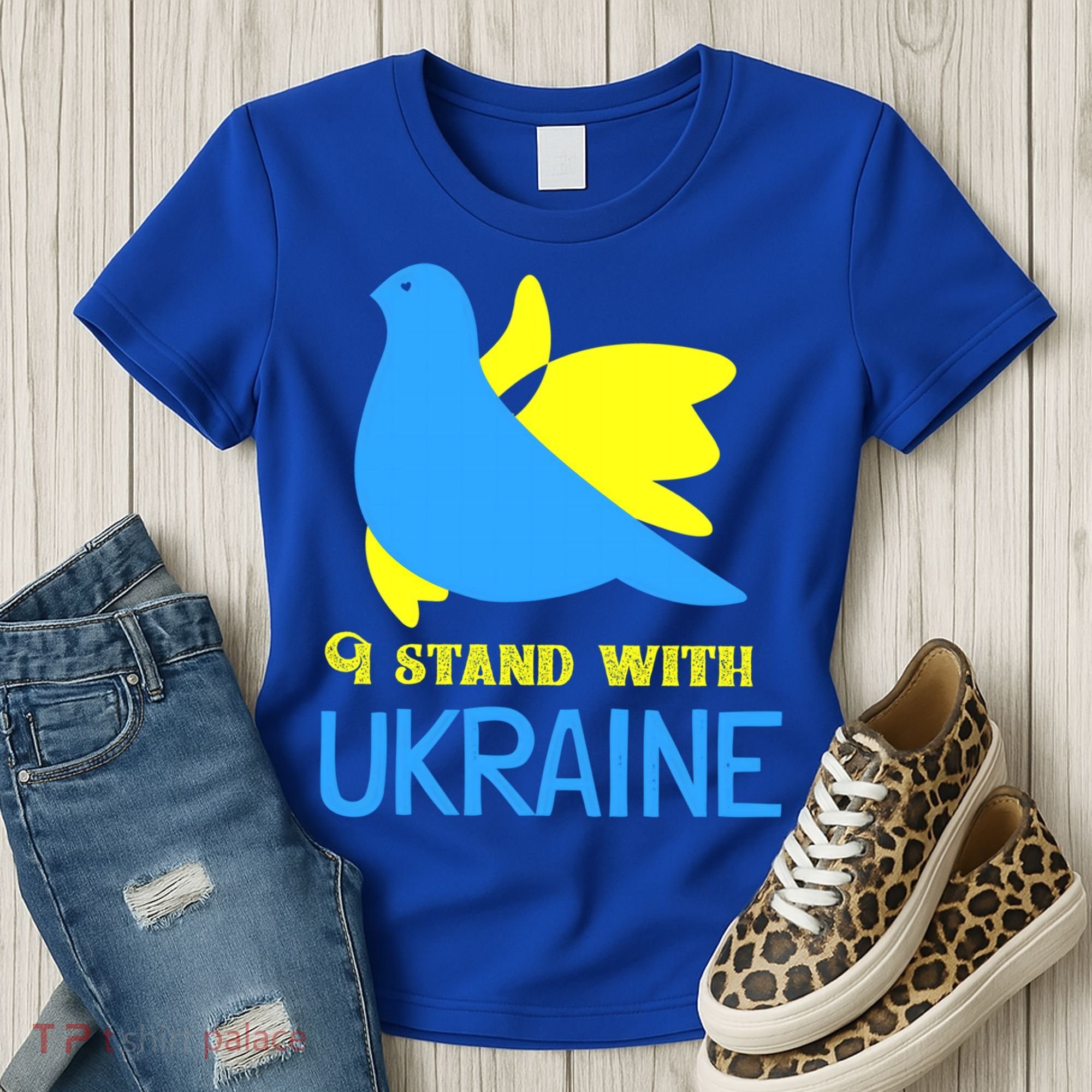 Ukrainian Gift Support Ukrainian Flag I Stand With Ukraine Gift Women's T-Shirt
