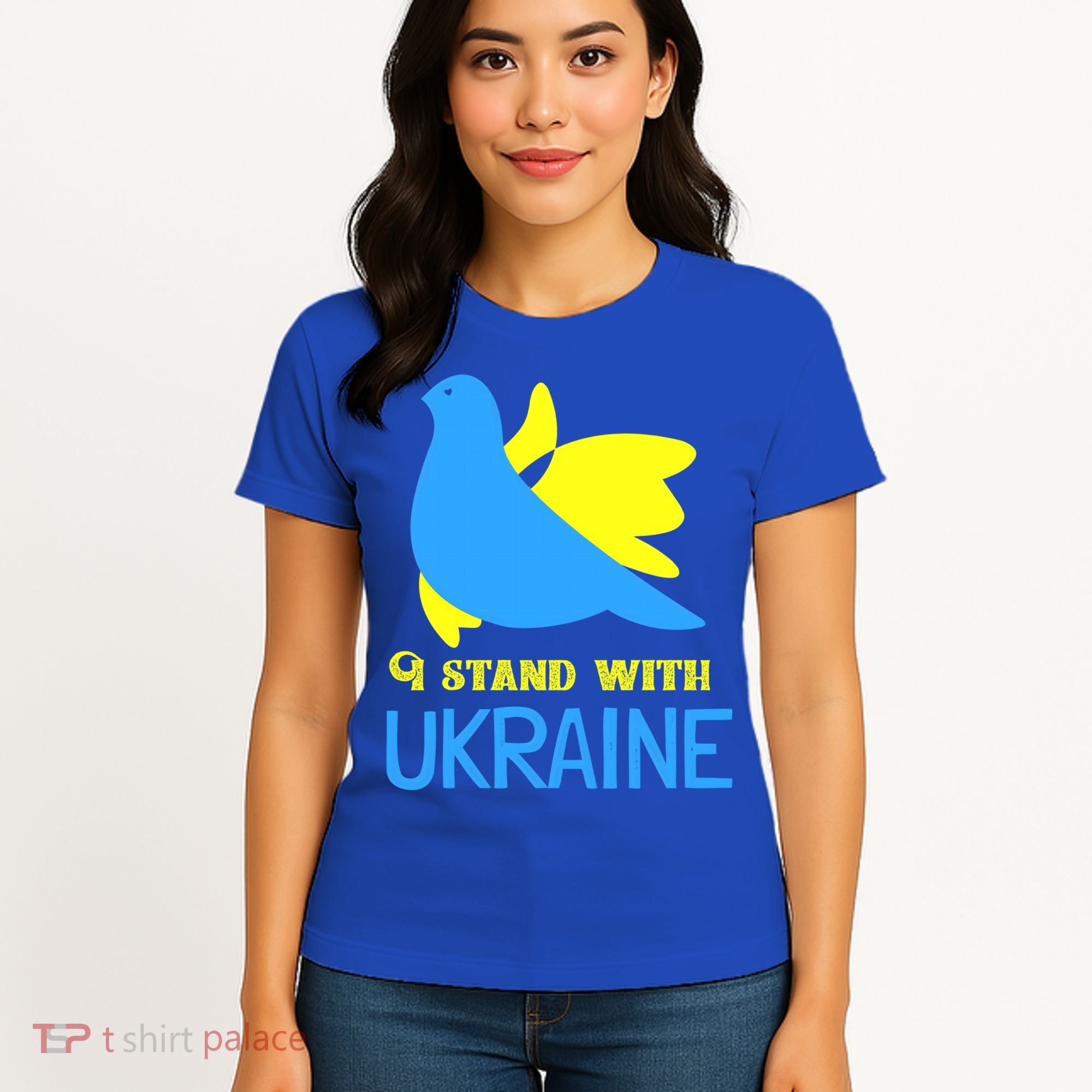 Ukrainian Gift Support Ukrainian Flag I Stand With Ukraine Gift Women's T-Shirt