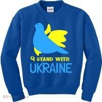 Ukrainian Gift Support Ukrainian Flag I Stand With Ukraine Gift Kids Sweatshirt thumb 0