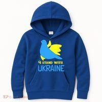 Ukrainian Gift Support Ukrainian Flag I Stand With Ukraine Gift Kids Hoodie thumb 0