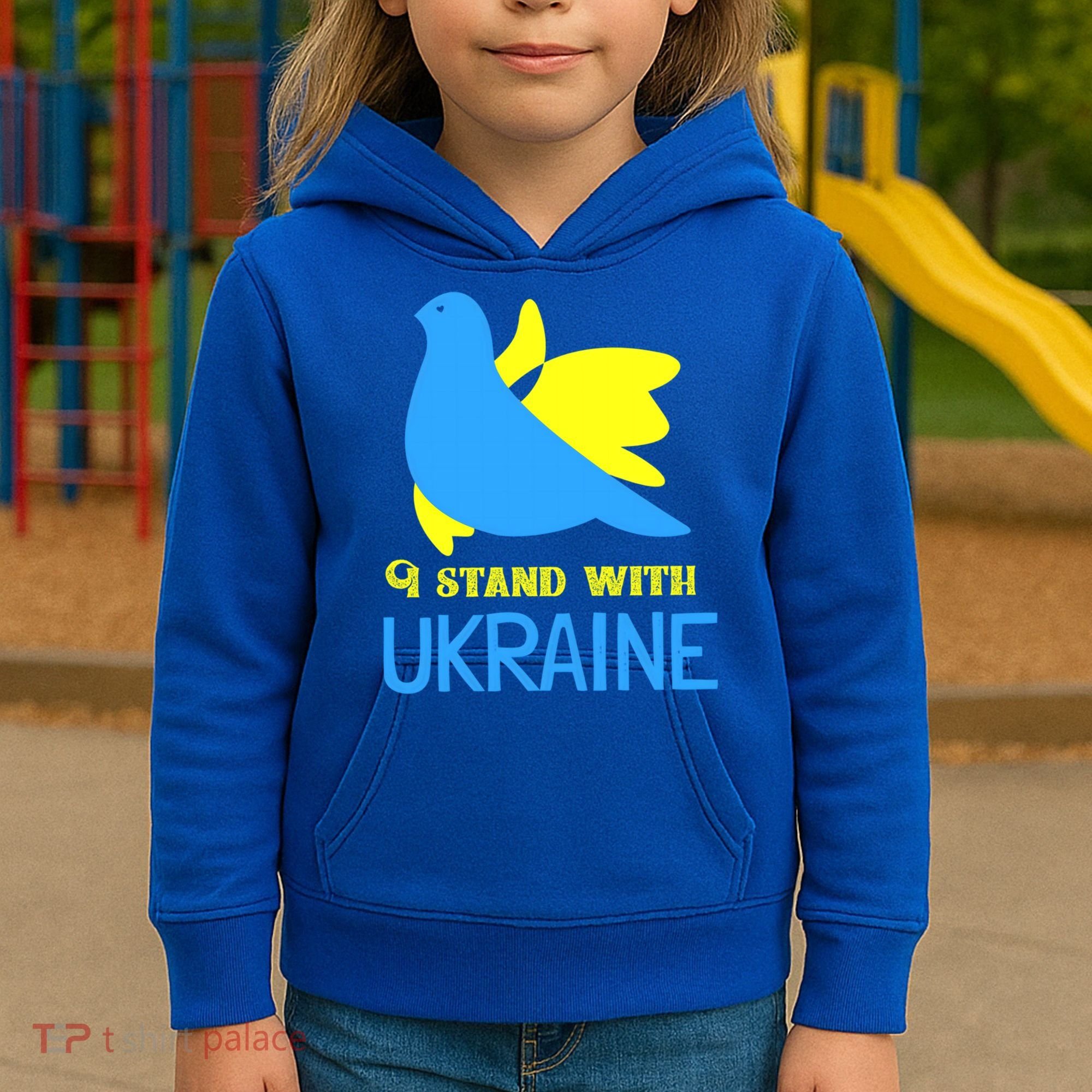 Ukrainian Gift Support Ukrainian Flag I Stand With Ukraine Gift Kids Hoodie