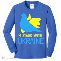 Ukrainian Gift Support Ukrainian Flag I Stand With Ukraine Gift Kids Long Sleeve Shirt thumb 0