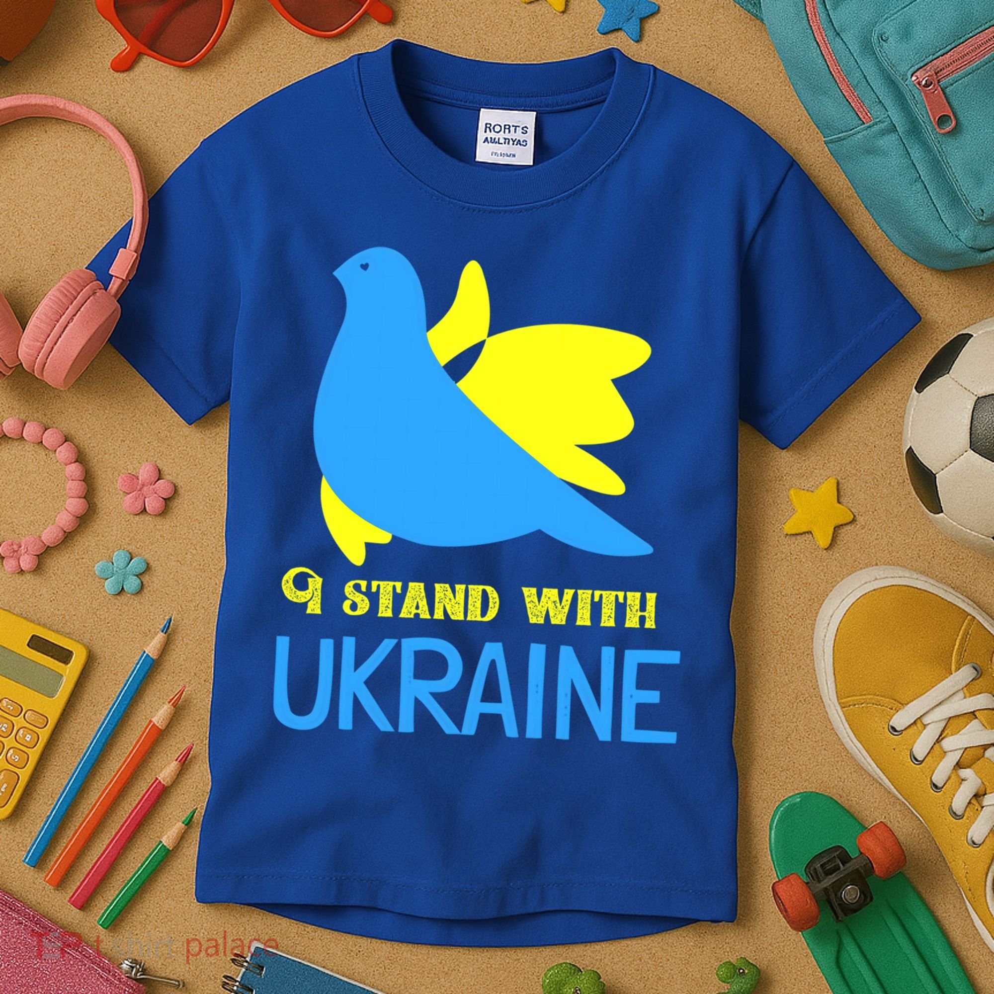 Ukrainian Gift Support Ukrainian Flag I Stand With Ukraine Gift Kids T-Shirt