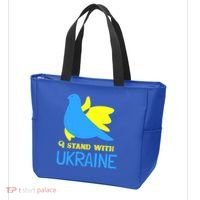 Ukrainian Gift Support Ukrainian Flag I Stand With Ukraine Gift Tote Bag thumb 3